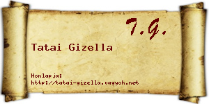 Tatai Gizella névjegykártya