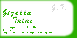 gizella tatai business card